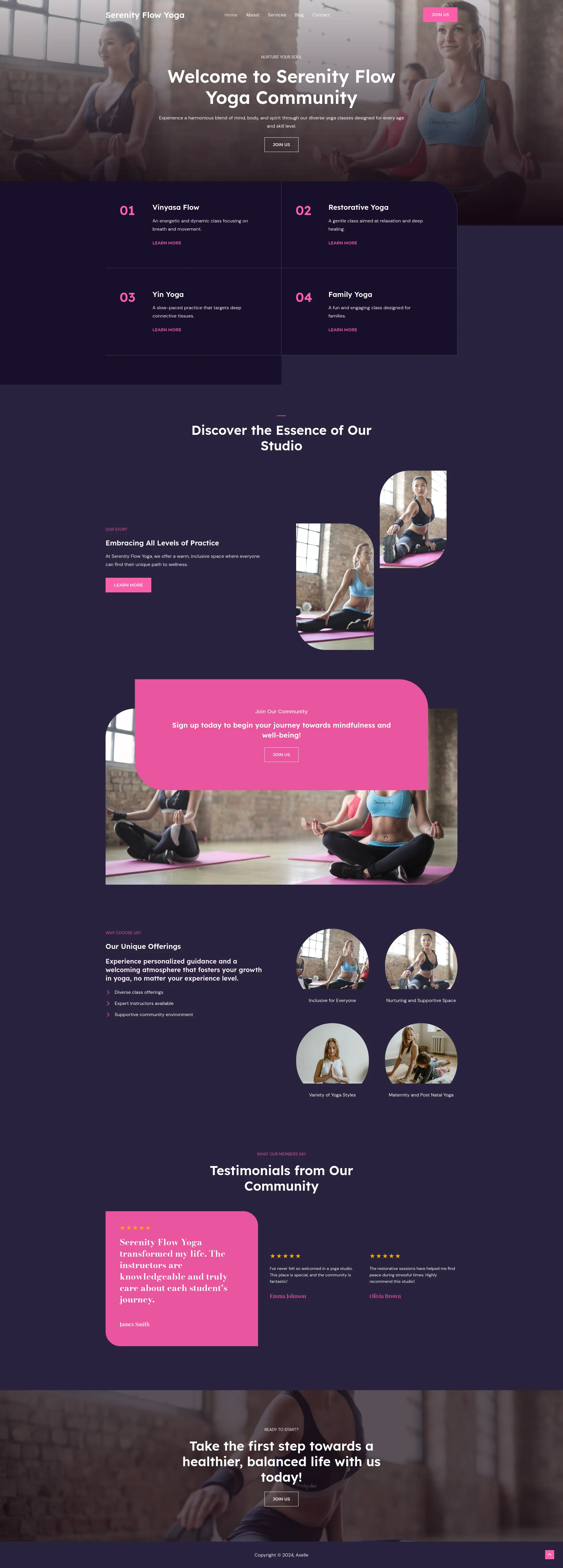 Yoga Studio Demo - Yoga Studio