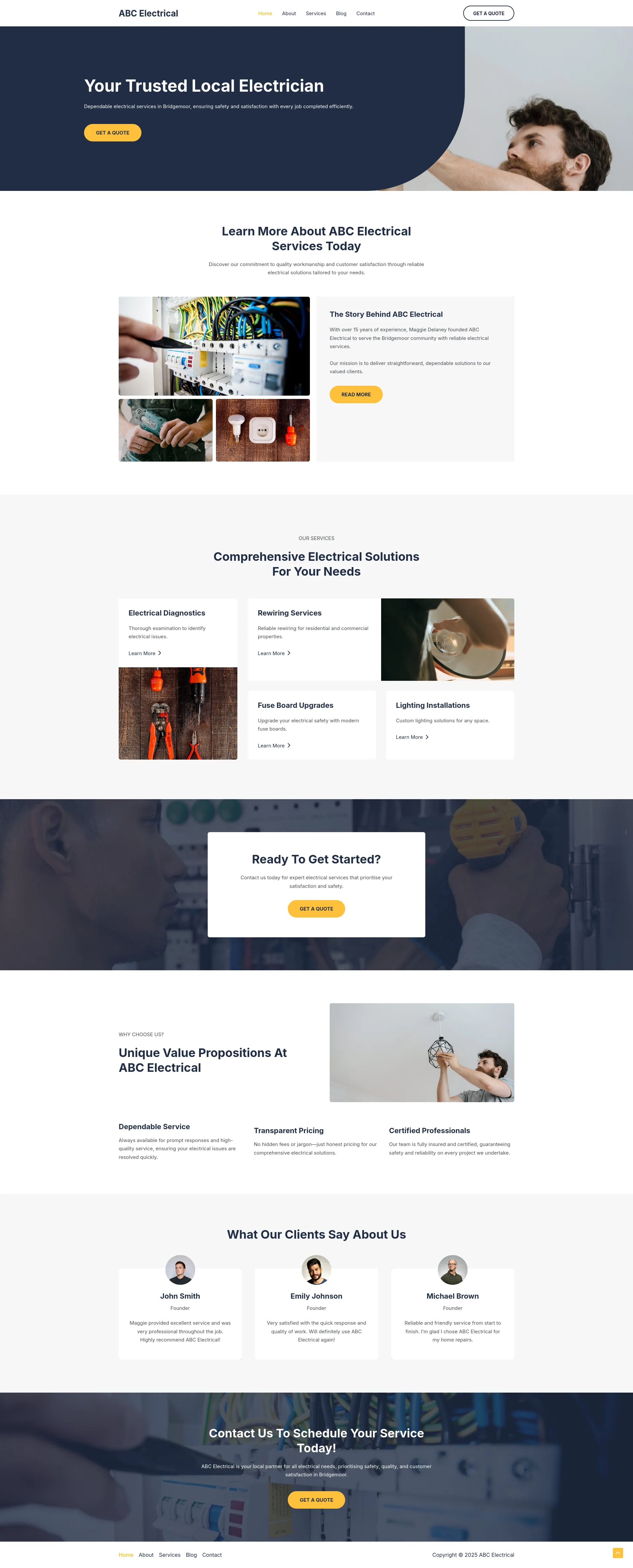 Electrical Services Demo - Electrical Services